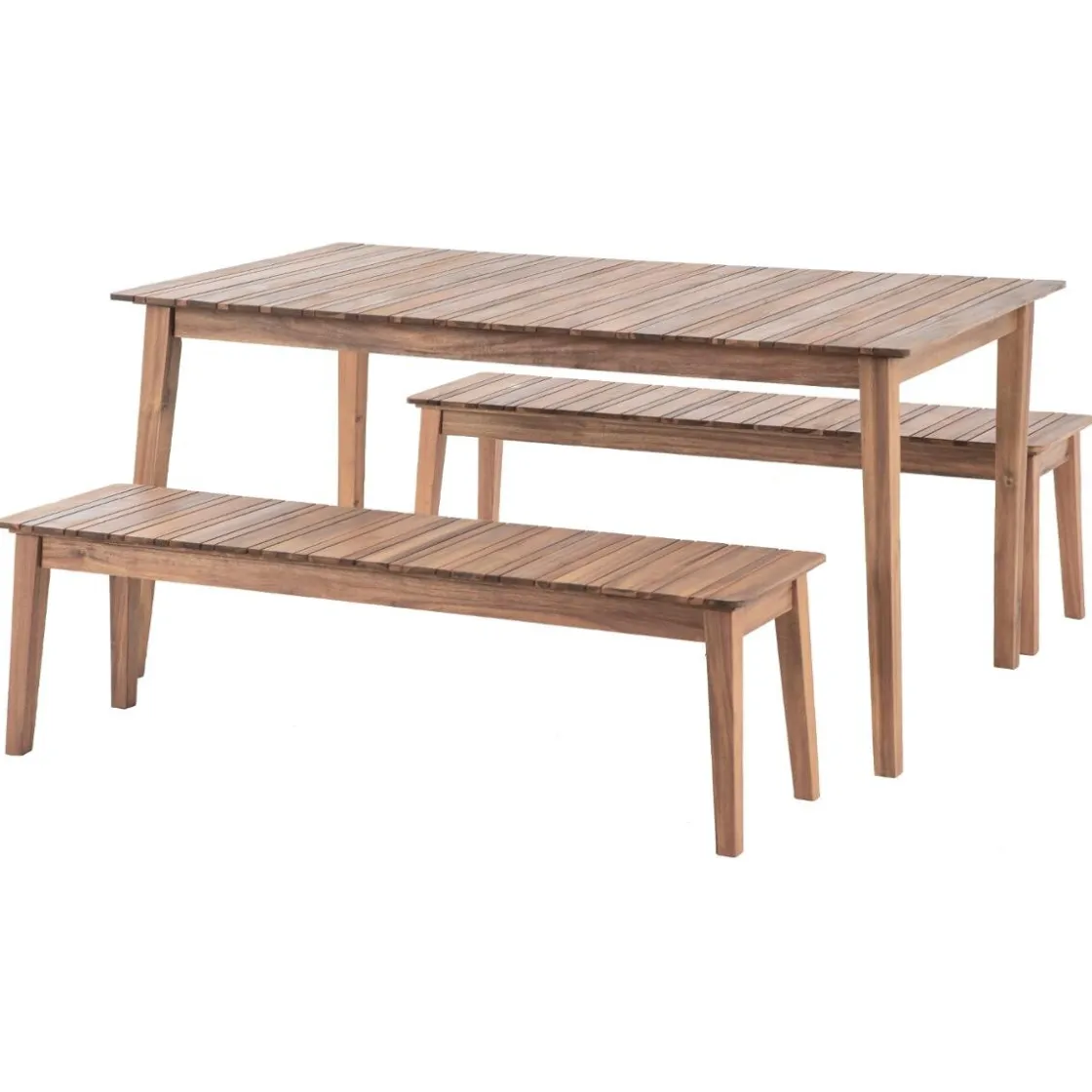 hespéride Mesas De Jardín>Mesa TIWI marrón de madera acacia 6 personas