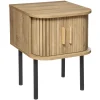 atmosphera Mesas Bajas Y Auxiliares|Estilo Contemporaneo>Mesita De Noche Beige Colva