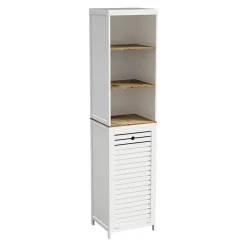 Muebles Con Lavabo Y Auxiliares>Mueble alto wc RIO blanco