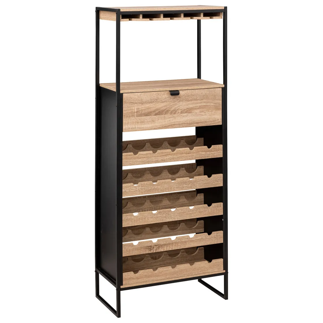 5five Muebles Y Carros De Apoyo>Mueble bar ALIAJ de mdf con botellero