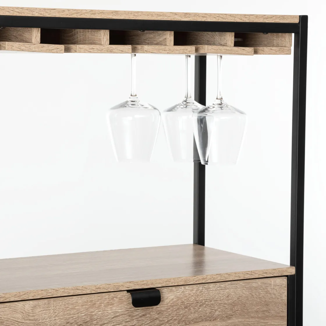 5five Muebles Y Carros De Apoyo>Mueble bar ALIAJ de mdf con botellero