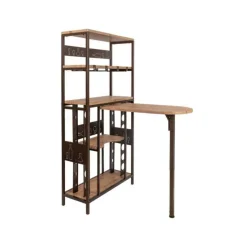 Muebles Y Carros De Apoyo>Mueble bar BOCCA con botellero y tapa removible