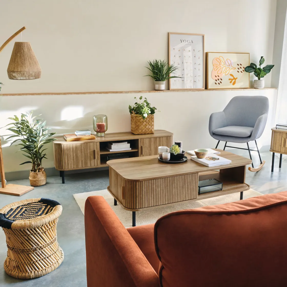 atmosphera Muebles Y Carros De Apoyo|Estilo Contemporaneo>Mueble De Tv Colva Beige Con 2 Puertas