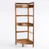 Muebles Con Lavabo Y Auxiliares>Mueble esquinero de baño con 3 estantes