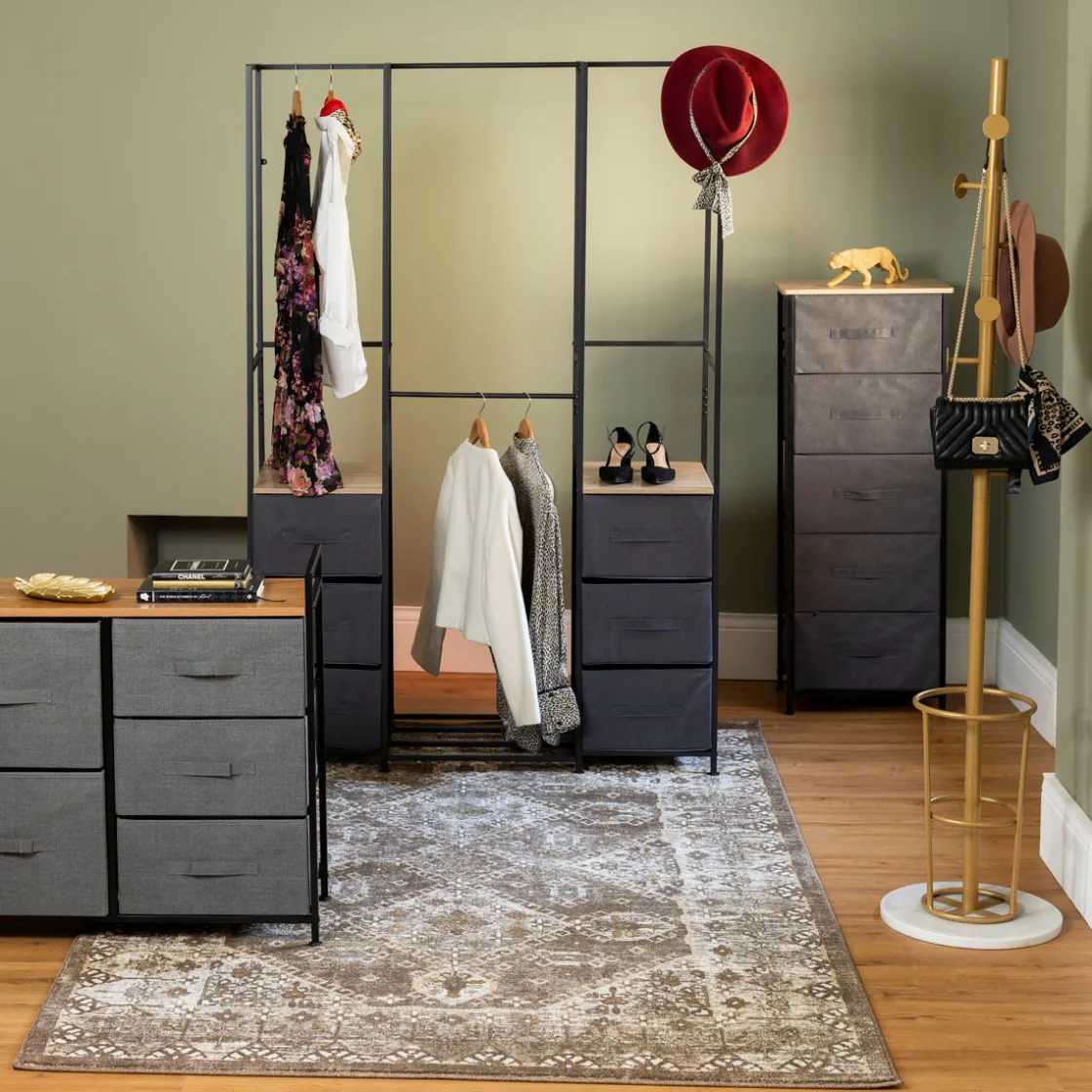Armarios, Estantes Y Estanterías.>Mueble TISSA gris oscuro 77cm