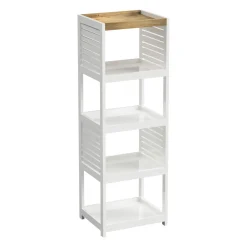 Muebles Con Lavabo Y Auxiliares>Mueble wc con 5 niveles RIO blanco
