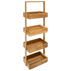 5five Muebles Con Lavabo Y Auxiliares>Mueble wc de madera de acacia 88cm