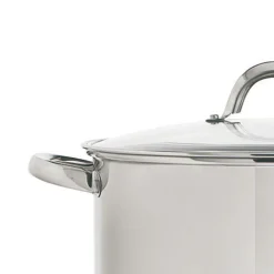 Cazuelas, Sartenes Y Hervidores>Olla De Acero Inoxidable C/Tapa 22Cm