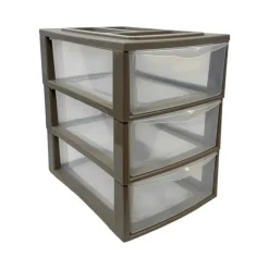 Accesorios De Almacenamiento>Organizador con 3 cajones MONZA taupe