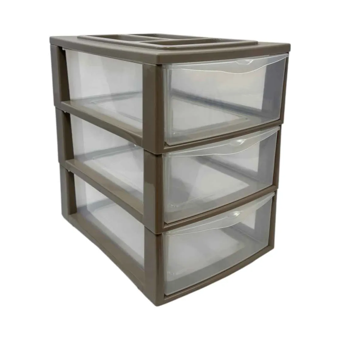 Accesorios De Almacenamiento>Organizador con 3 cajones MONZA taupe