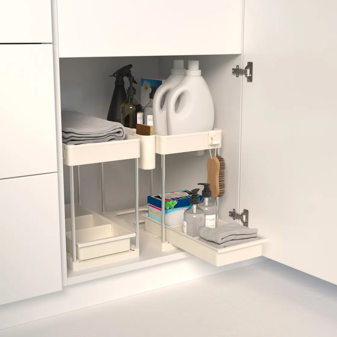 5five Encimera Y Lavavajillas>Organizador para armario beige con 2 niveles 34cm