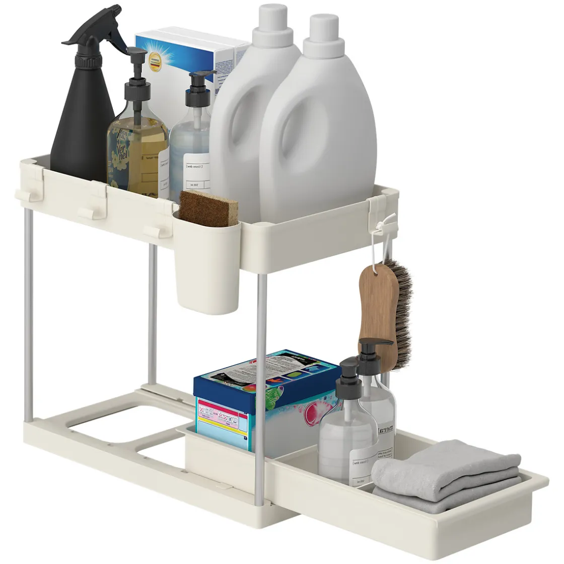 5five Encimera Y Lavavajillas>Organizador para armario beige con 2 niveles 34cm