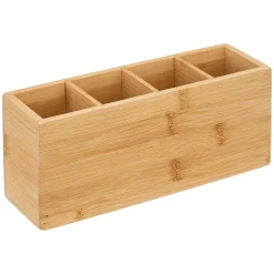 5five Accesorios De Lavabo>Organizador P/Baño De Bambú 22x7x9.8Cm