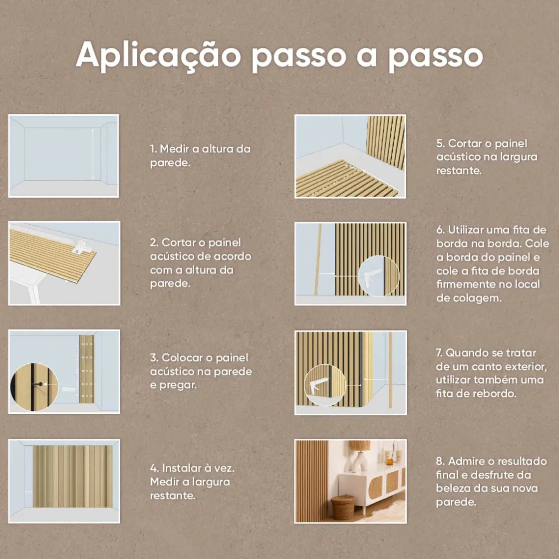 atmosphera Lienzos Y Cuadros Decorativos>Panel decorativo acústico COLVA de mdf 240cm