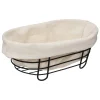 Cestas De Pan>Panera Oval. Metal/Acero 28.5x18.5x11.5