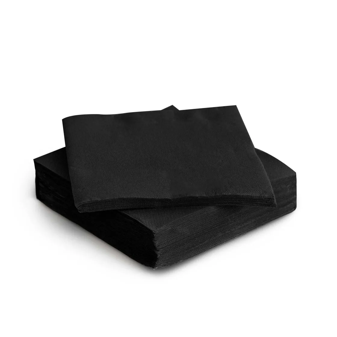Manteles, Servilletas Y Manteles Individuales>Paquete de 30 servilletas negro 38x38Cm