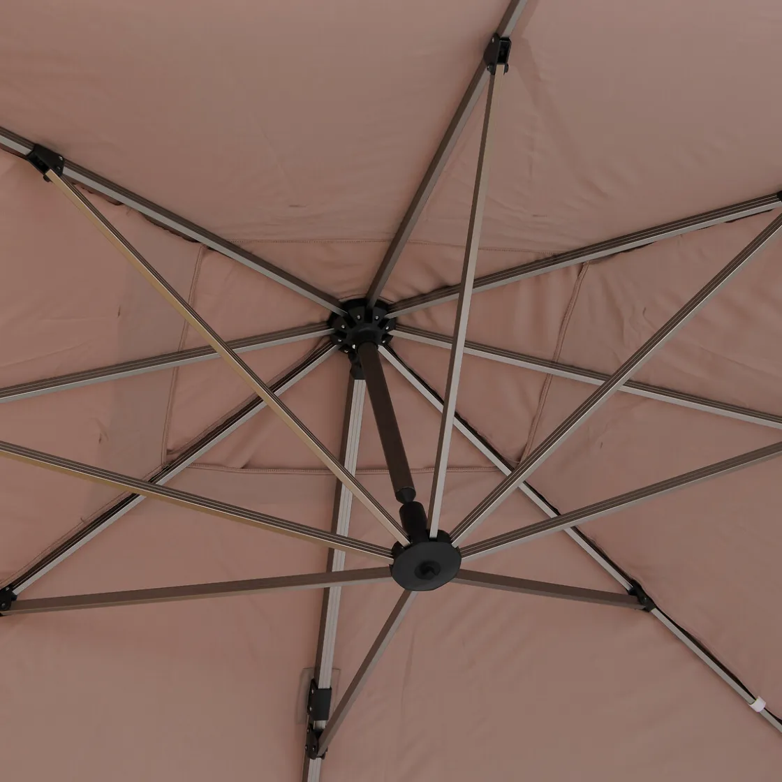 hespéride Parasol Y Bases>Parasol EQUADOR gris pardo adonizado 3x4m