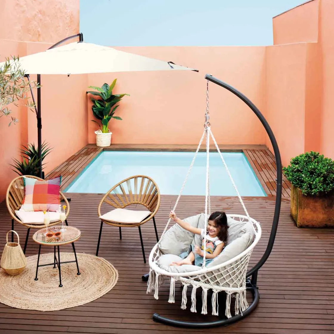 hespéride Parasol Y Bases>Parasol excéntrico MANOA beige ble 3m