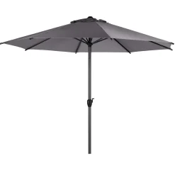 hespéride Parasol Y Bases>Parasol LOOMPA gris ardósia 3m