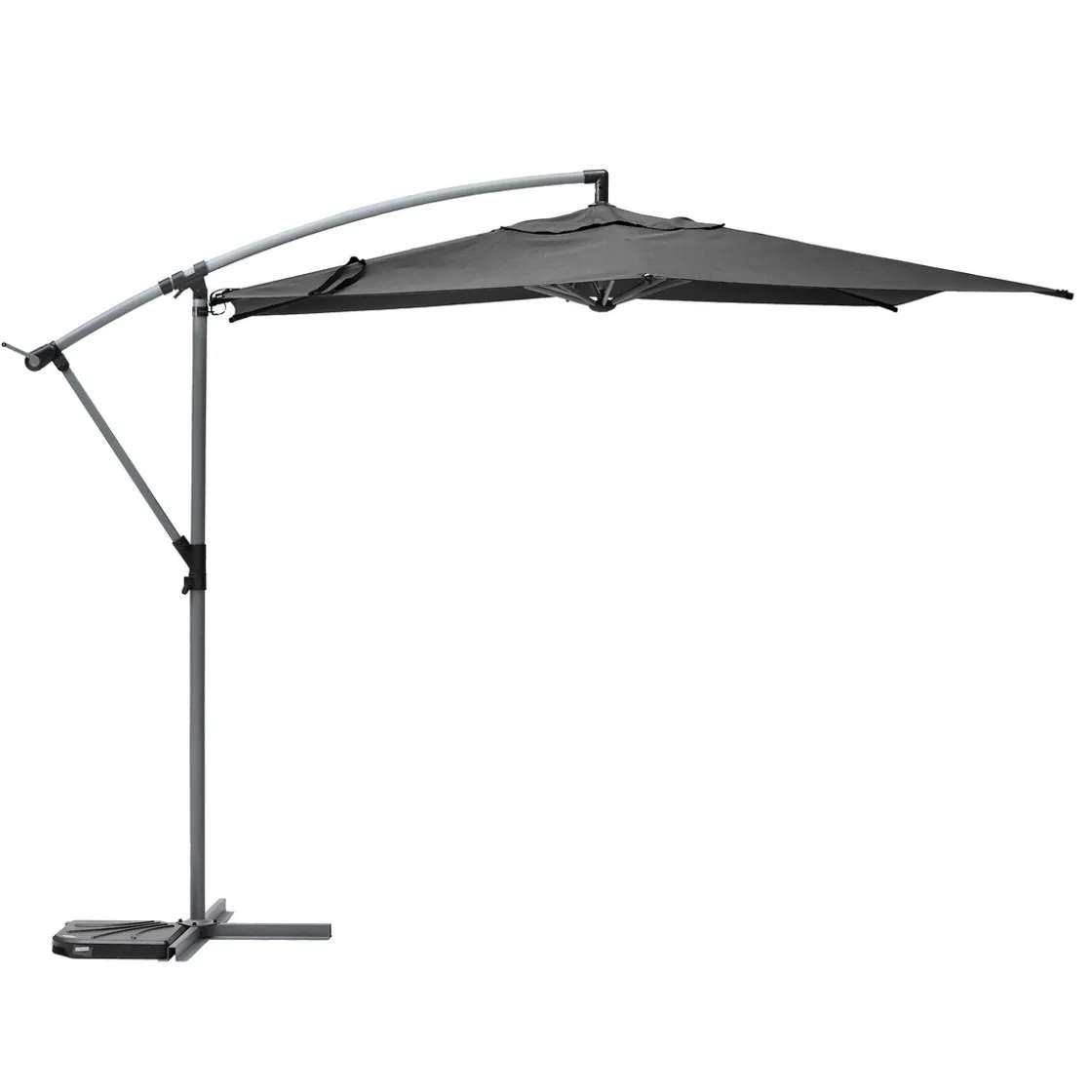 hespéride Parasol Y Bases>Parasol MANOA excéntrico gris ardósia 3m