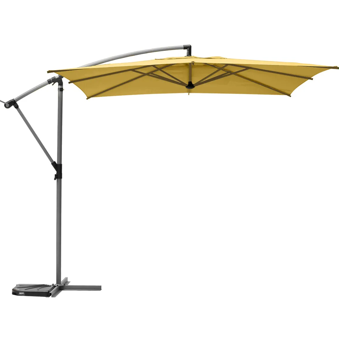 hespéride Parasol Y Bases>Parasol MANOA excéntrico mostaza 2,5x2,5m