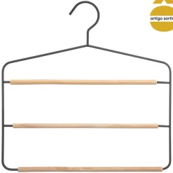 5five Perchas Y Travesaños>Percha De Metal Con Madera