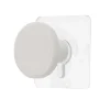 Toalleros>Perchero Baño Blanco De Madera 4.5cm