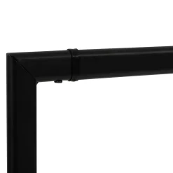 5five Soportes>Perchero doble ATHENA negro con 2 baldas