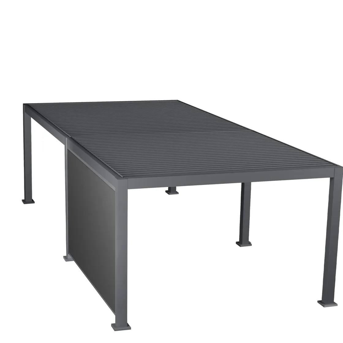 hespéride Pérgolas>Persiana para pérgola ÉVORA gris grafito 3.6x6m