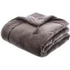 atmosphera Edredones Y Colchas>Pie De Cama Terciopelo Gris 80x180Cm