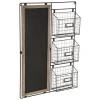 atmosphera Accesorios|Estilo Industrial>Pizarra Con Cestas P/Almacenaje 50x70Cm