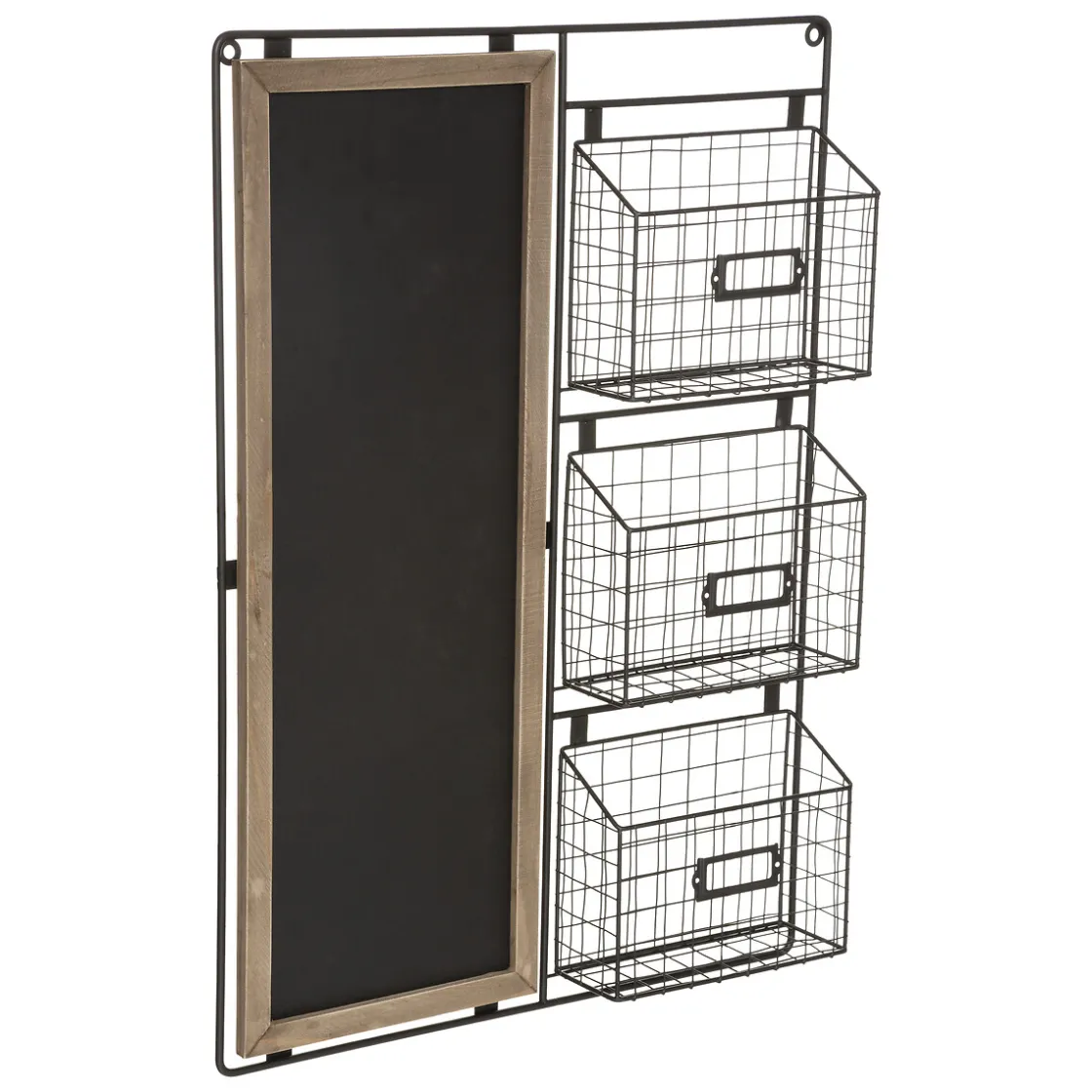 atmosphera Accesorios|Estilo Industrial>Pizarra Con Cestas P/Almacenaje 50x70Cm