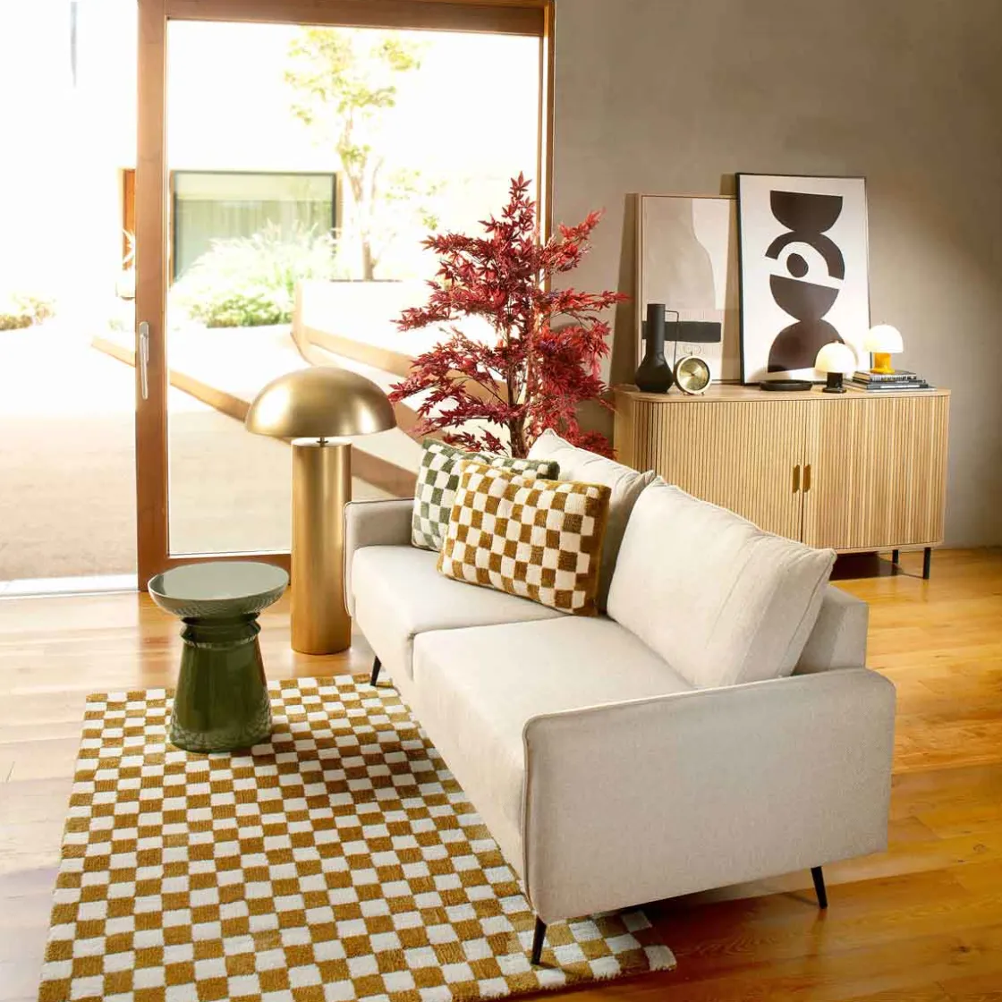atmosphera Plantas Y Flores Artificiales|Estilo Contemporaneo>Planta Roble Artificial Rojo James 150cm