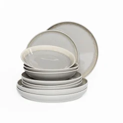 atmosphera Platos>Plato de postre ANITA verde de cerámica 22cm