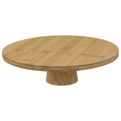 Degustación>Plato de presentación con pie de bambú 28cm