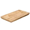 Platos>Plato De Presentación Rectangular Madera Quemada