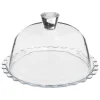 Platos Para Tartas, Tartas Y Bombones>Plato De Tarta Vidrio C/Tapa 27Cm