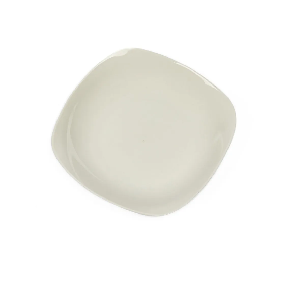 Platos>Plato Hondo Cuadrado Blanco de Cerámica