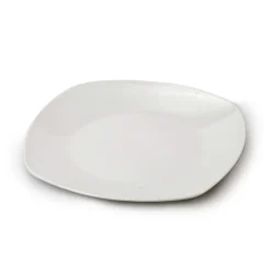 Platos>Plato Llano Blanco Cuadrado de Cerámica