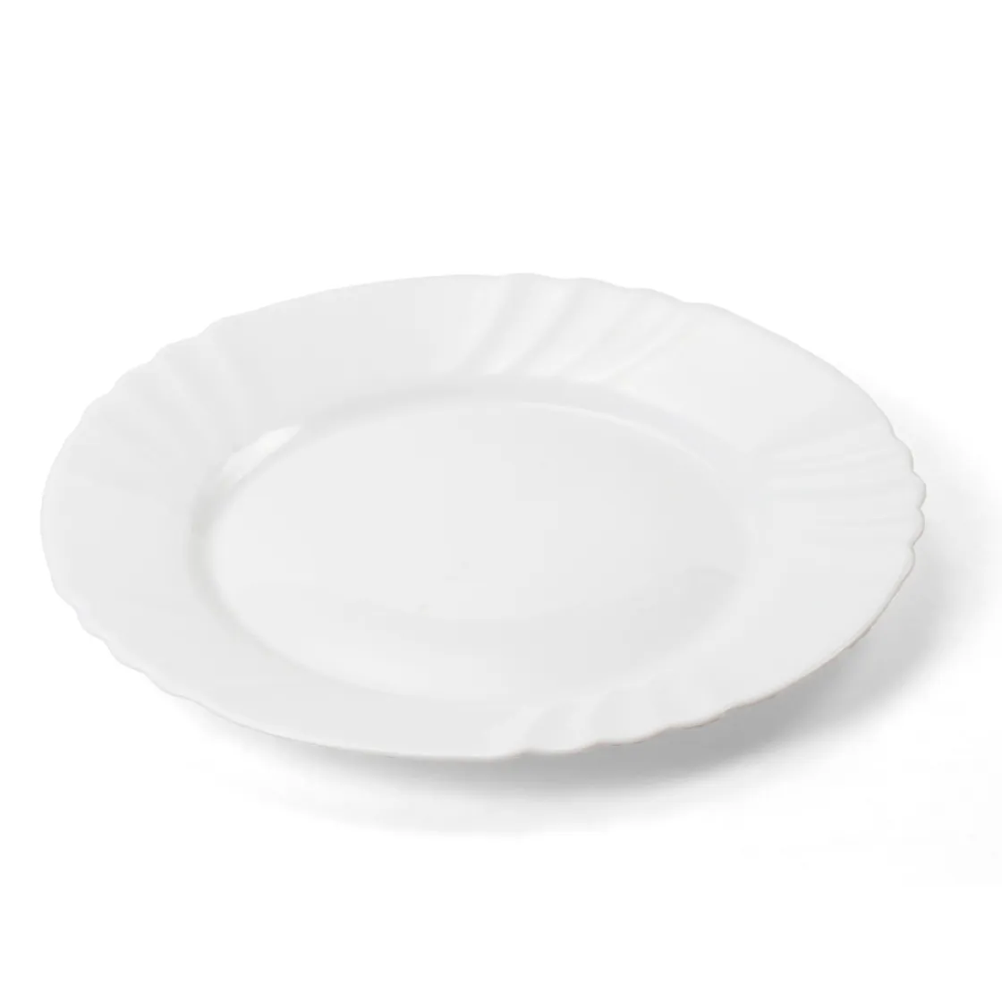 Platos>Plato Llano Blanco Ebro