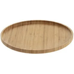 secret d'gourmet Degustación>Plato llano natural de bambú 26.5Cm