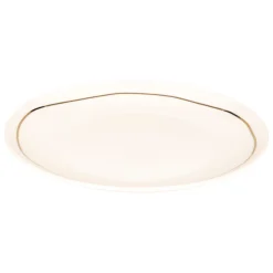 atmosphera Platos>Plato llano SELENA blanco de porcelana 26cm