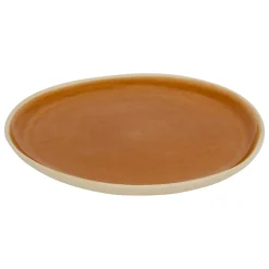 atmosphera Platos>Plato llano WONJA marrón de cerámica 27cm