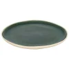 atmosphera Platos>Plato llano WONJA verde de cerámica 27cm