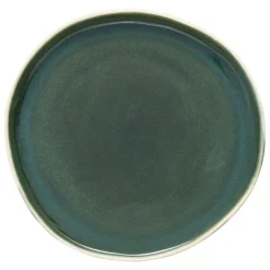 atmosphera Platos>Plato llano WONJA verde de cerámica 27cm