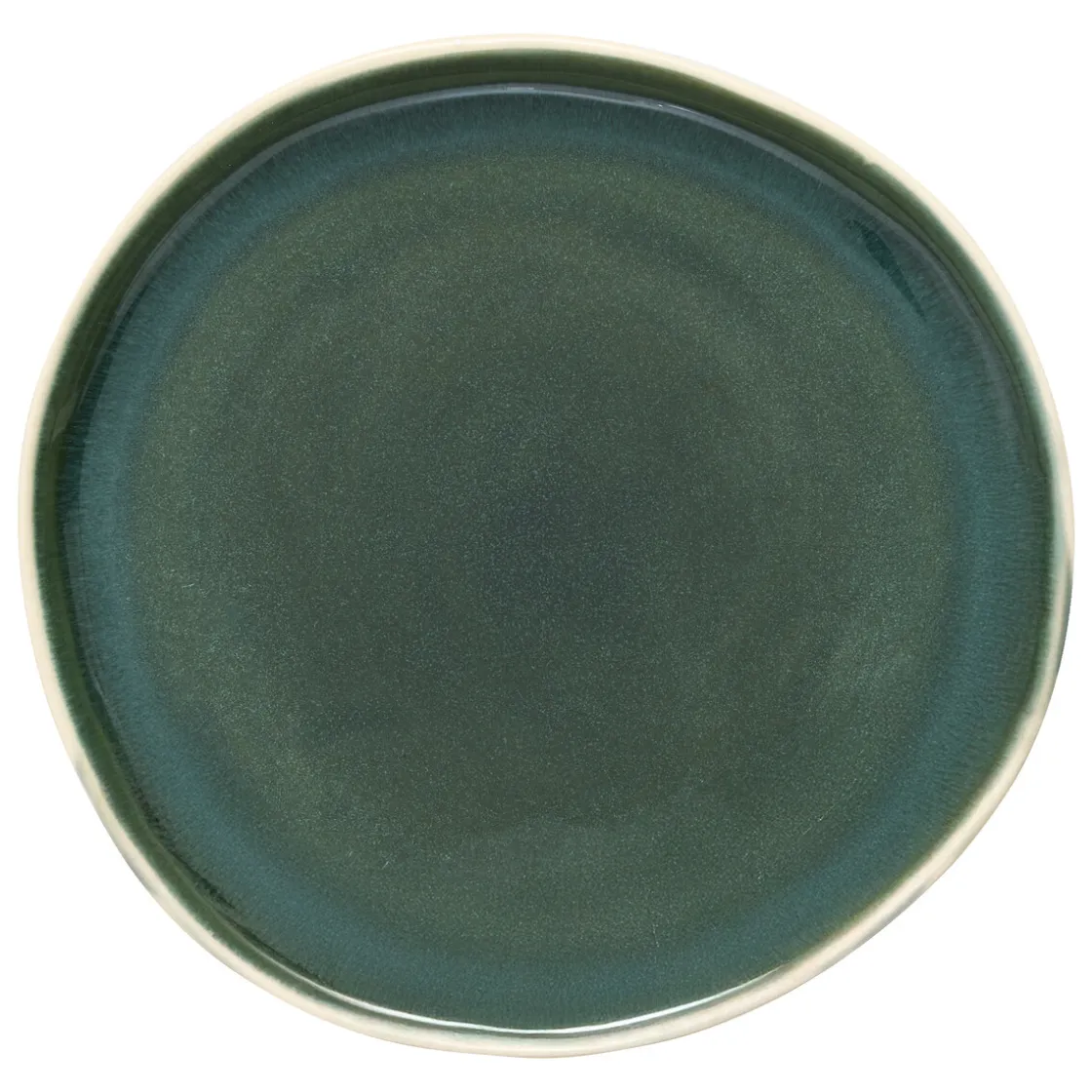 atmosphera Platos>Plato llano WONJA verde de cerámica 27cm