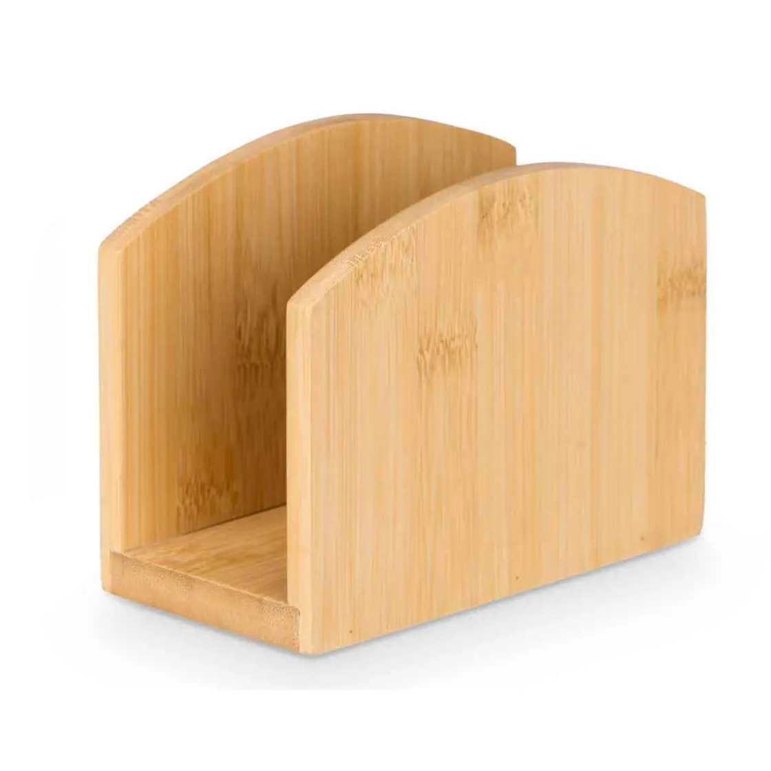 Servilleteros Y Portarollos>Porta Servilletas Vertical De Bambú 13x6.2x10cm