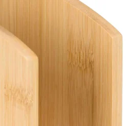 Servilleteros Y Portarollos>Porta Servilletas Vertical De Bambú 13x6.2x10cm