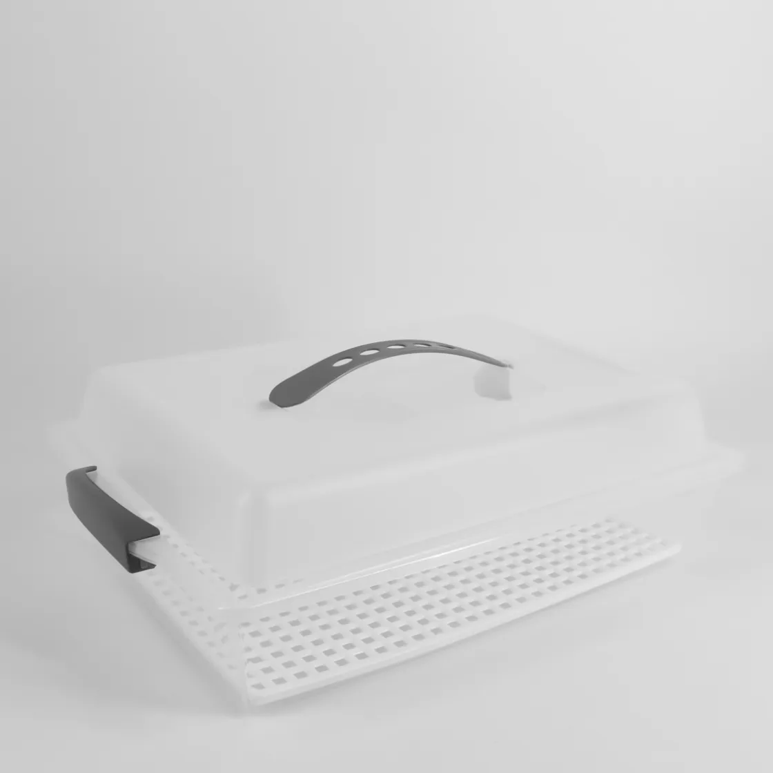 Moldes Y Otros Utensilios De Cocina>Porta Tartas Rectangular Gris
