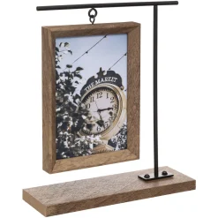 atmosphera Marcos Y Fotos|Estilo Industrial>Portarretrato TYLER marrón con soporte 10x15cm